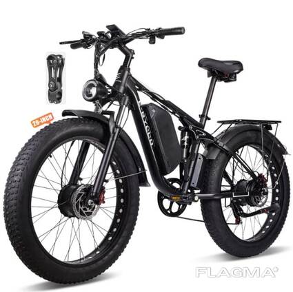 Ready-to-ship adult electric bicycle, 5000W dual peak motors, 52V 32Ah battery